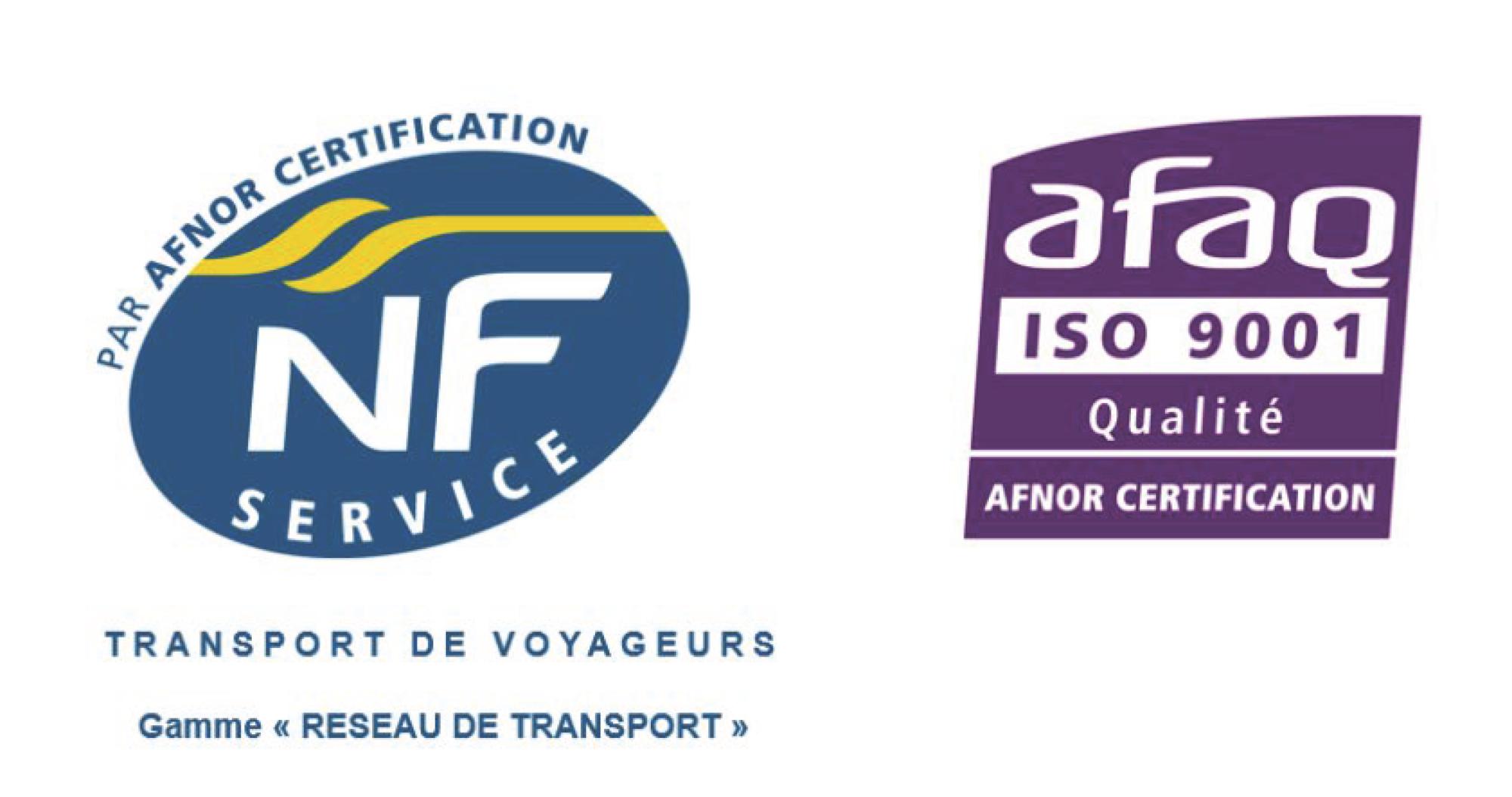 Images des pictos NF service et norme ISO 9001
