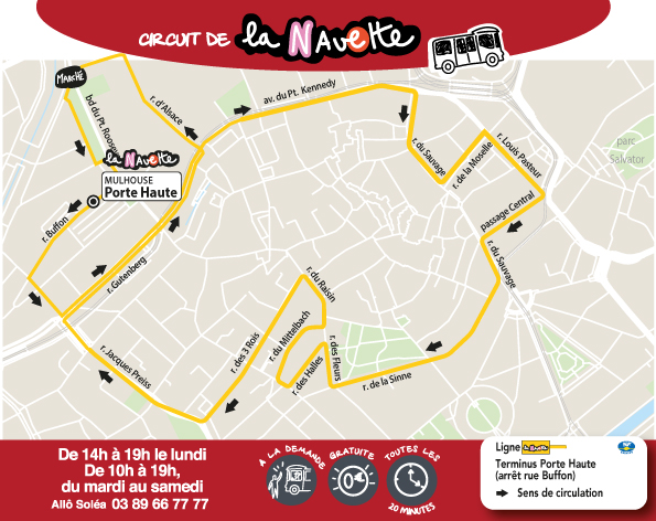 Plan circuit la Navette