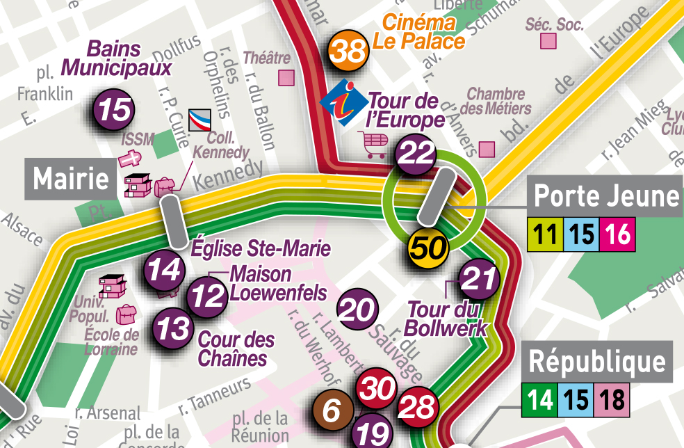 Plan touristique Soléa